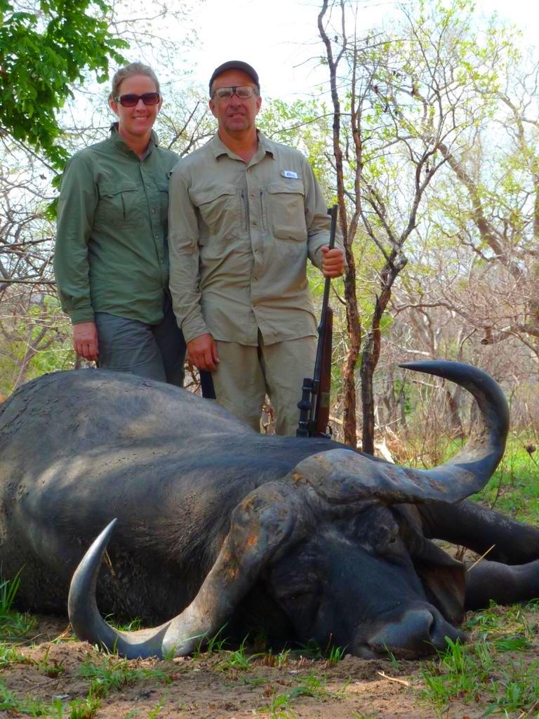 Pair hunting buffalo Pair hunting buffalo